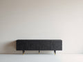 Mobile ingresso-Legno-190x43x72 cm-Nero-Oro-Stile decorativo contemporaneo