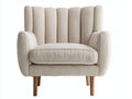 Poltrona - Tessuto - 86 x 90 x 97 cm - Panna - Design contemporaneo