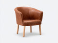 Poltrona - Pelle - 76 x 79 x 80 cm - Cognac - Stile vintage