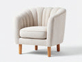 Poltrona - Tessuto - 88 x 94 x 92 cm - Beige sabbia - Stile moderno
