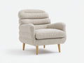 Poltrona - Tessuto - 88 x 94 x 92 cm - Beige sabbia - Stile moderno