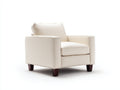 Poltrona - Pelle - 86 x 91 x 86 cm - Avorio - Design contemporaneo
