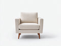 Poltrona - Tessuto - 80 x 85 x 84 cm - Avorio - Stile minimalista