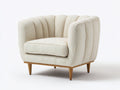 Poltrona - Tessuto - 85 x 88 x 83 cm - Avorio-Beige - Design contemporaneo